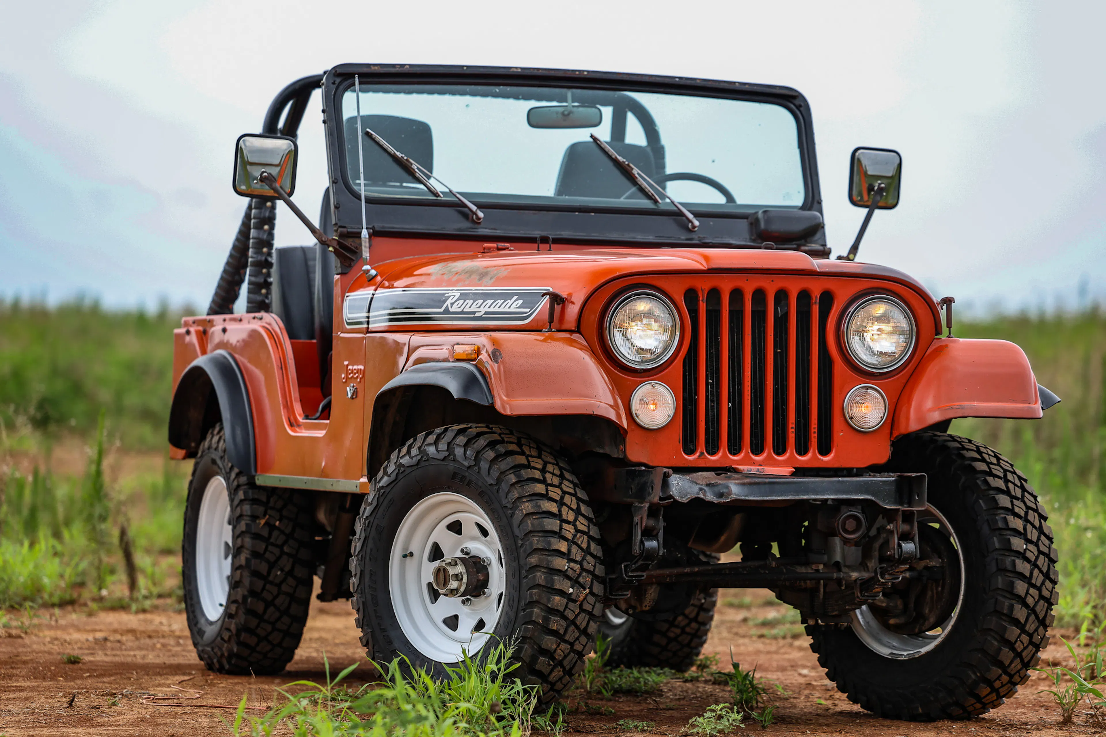 1973 Jeep CJ-5 Renegade passenger front 3/4 hero