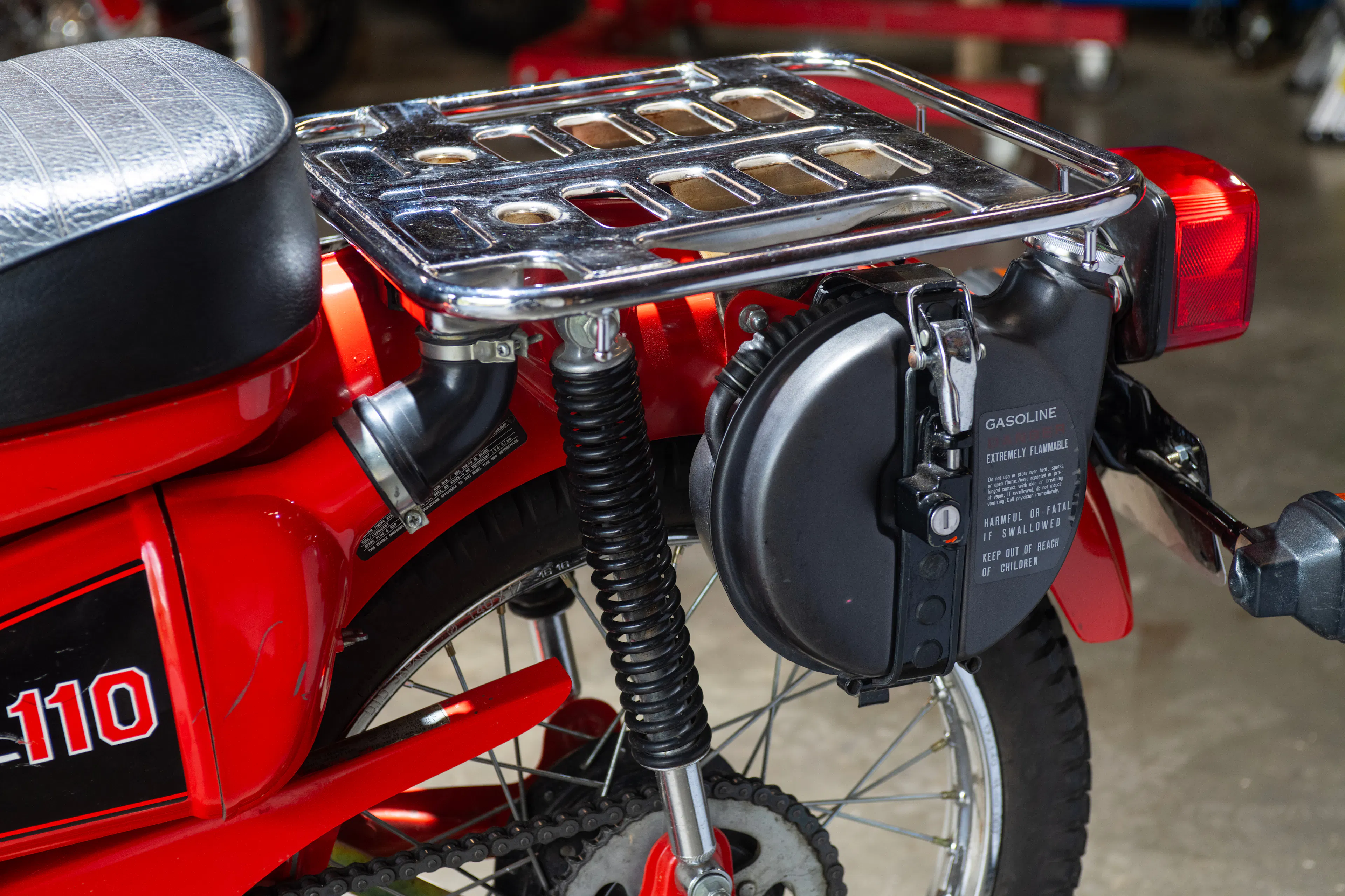1981 Honda Trail 110 rack/shock/tank