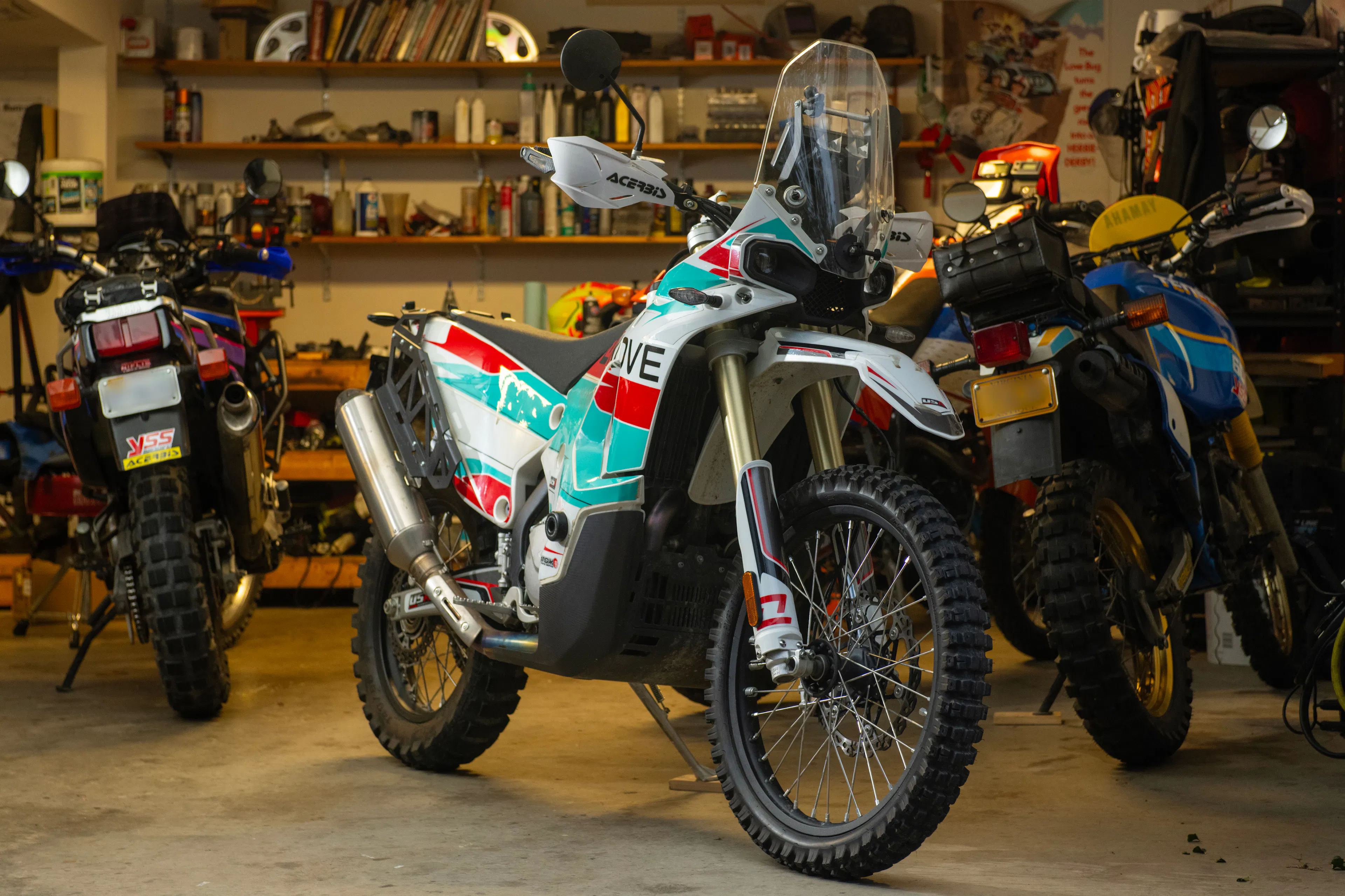 2024 Kove 450 Rally right front 3/4