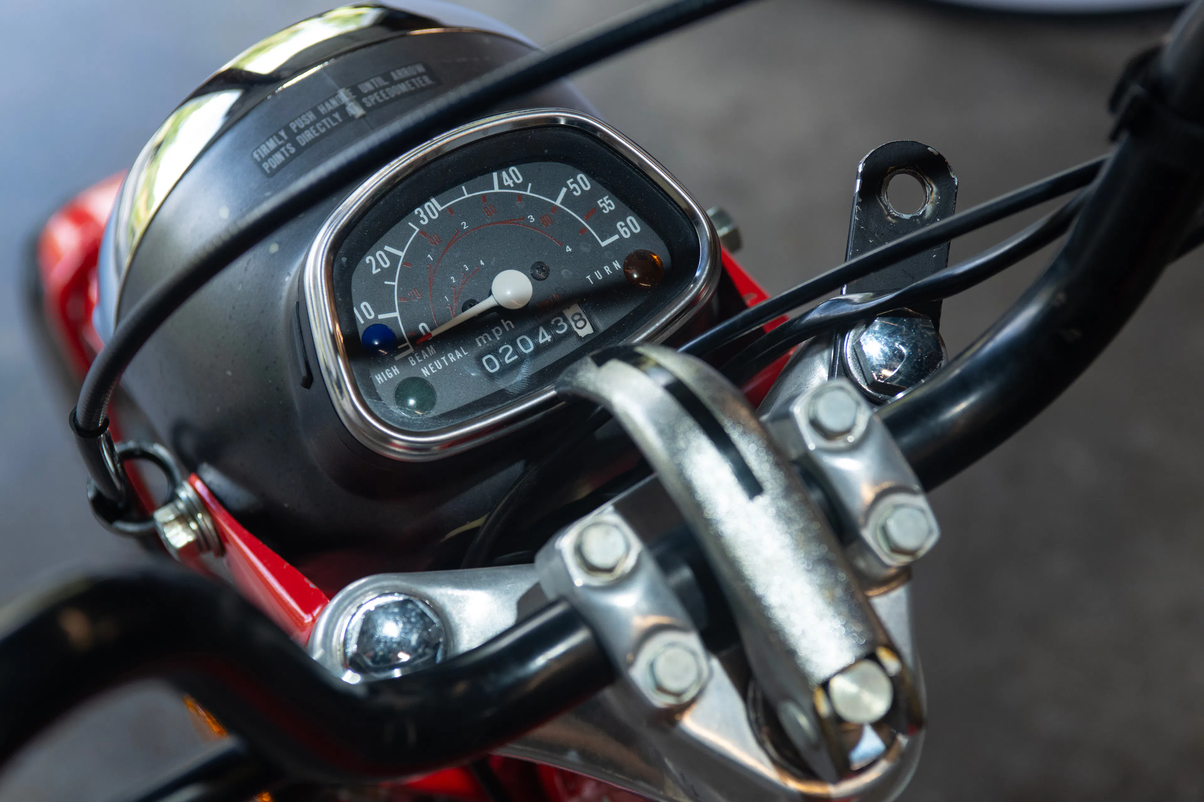 1981 Honda Trail 110 odometer