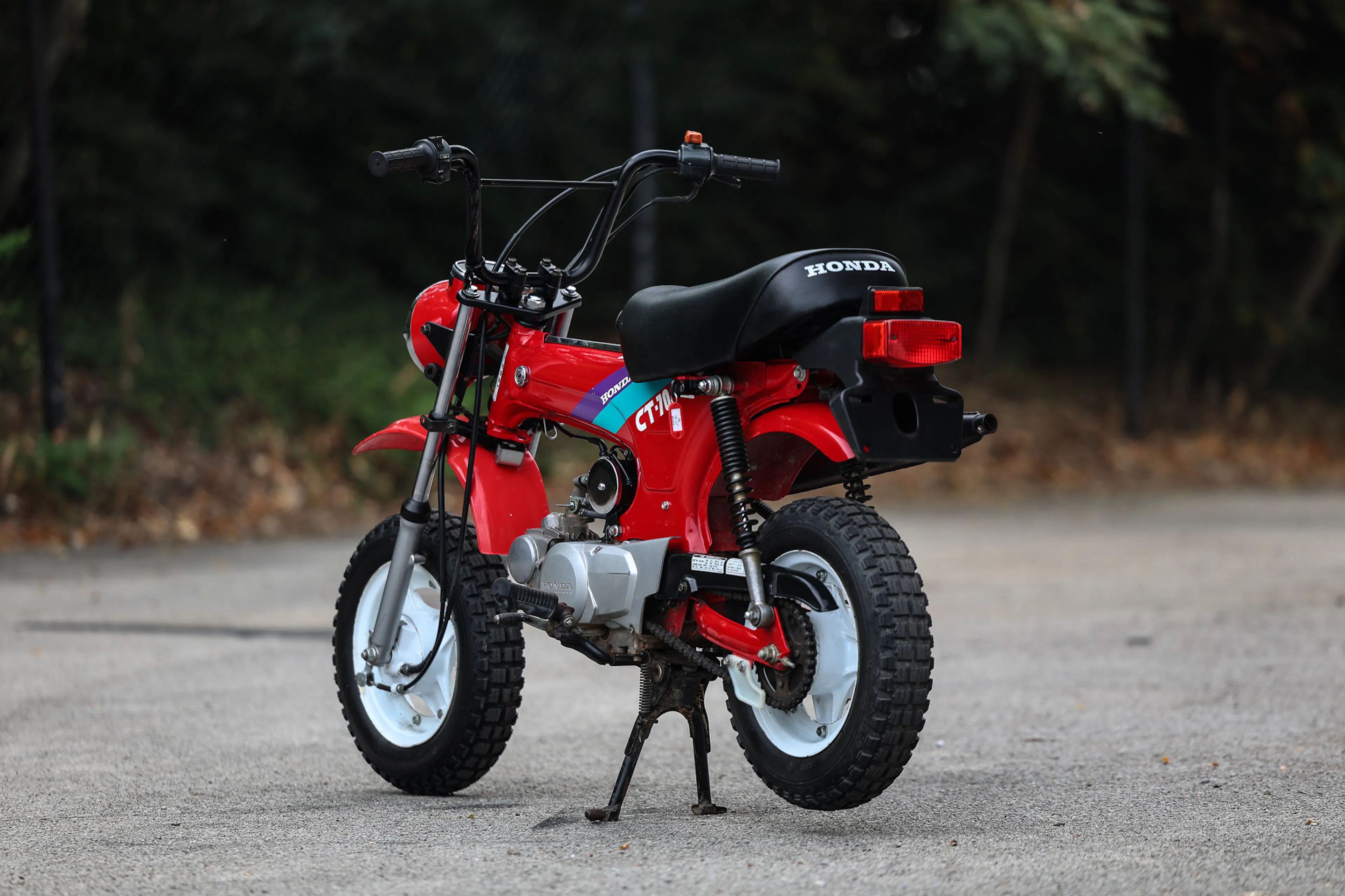 1993 Honda CT70 Mini Trail left rear 3/4