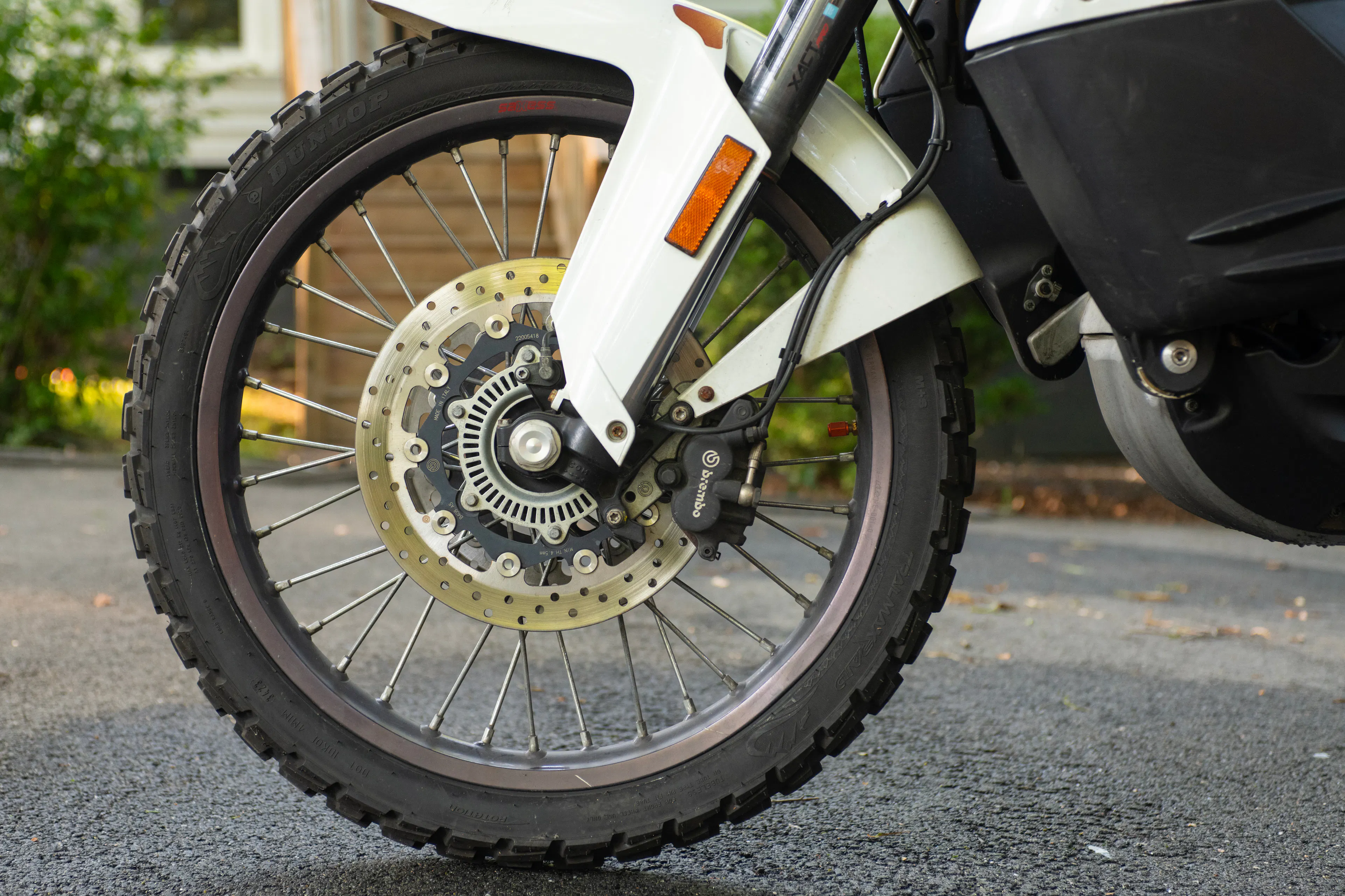 2010 KTM 990 Adventure front tire left profile