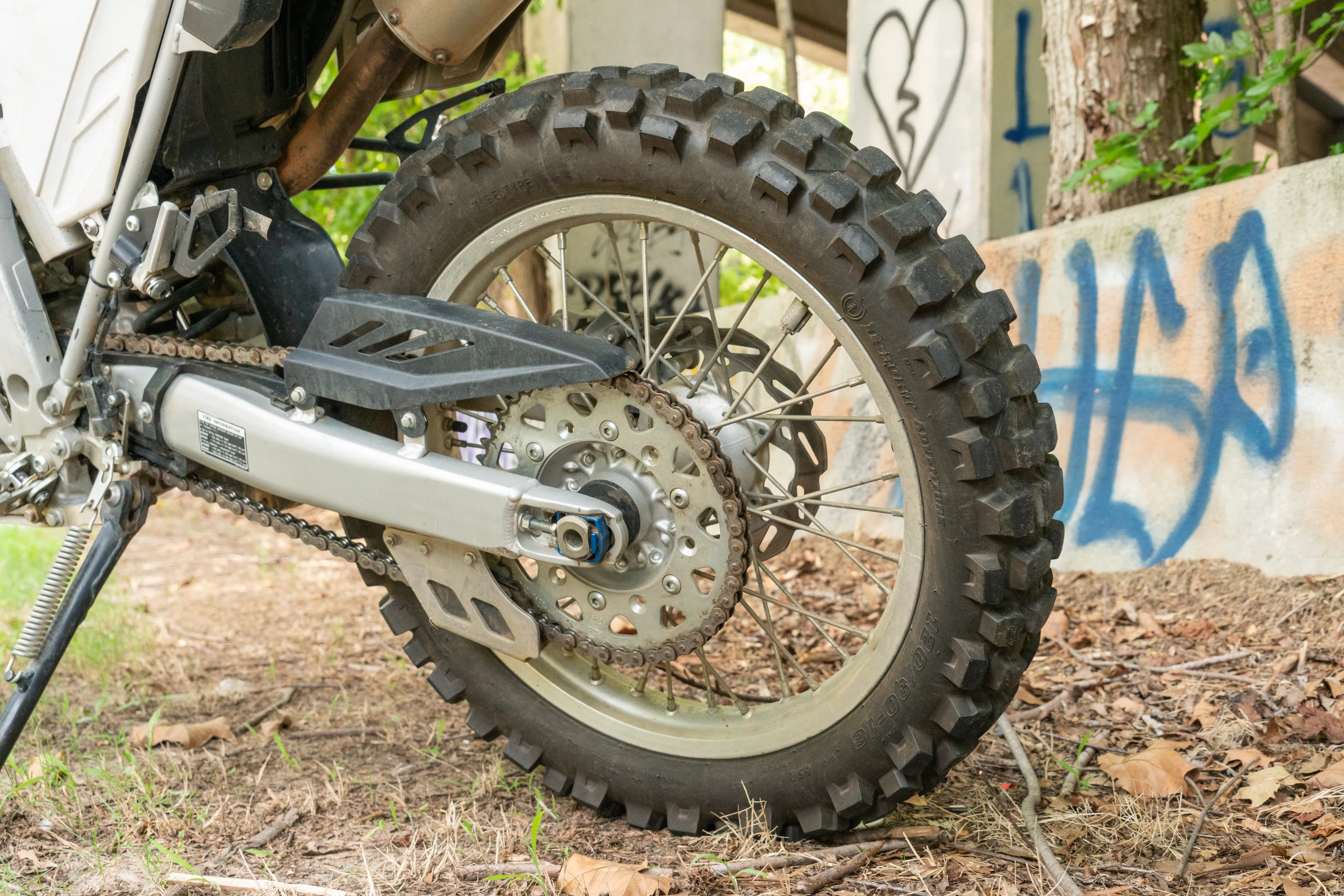 2010 Yamaha WR250R rear wheel drive side