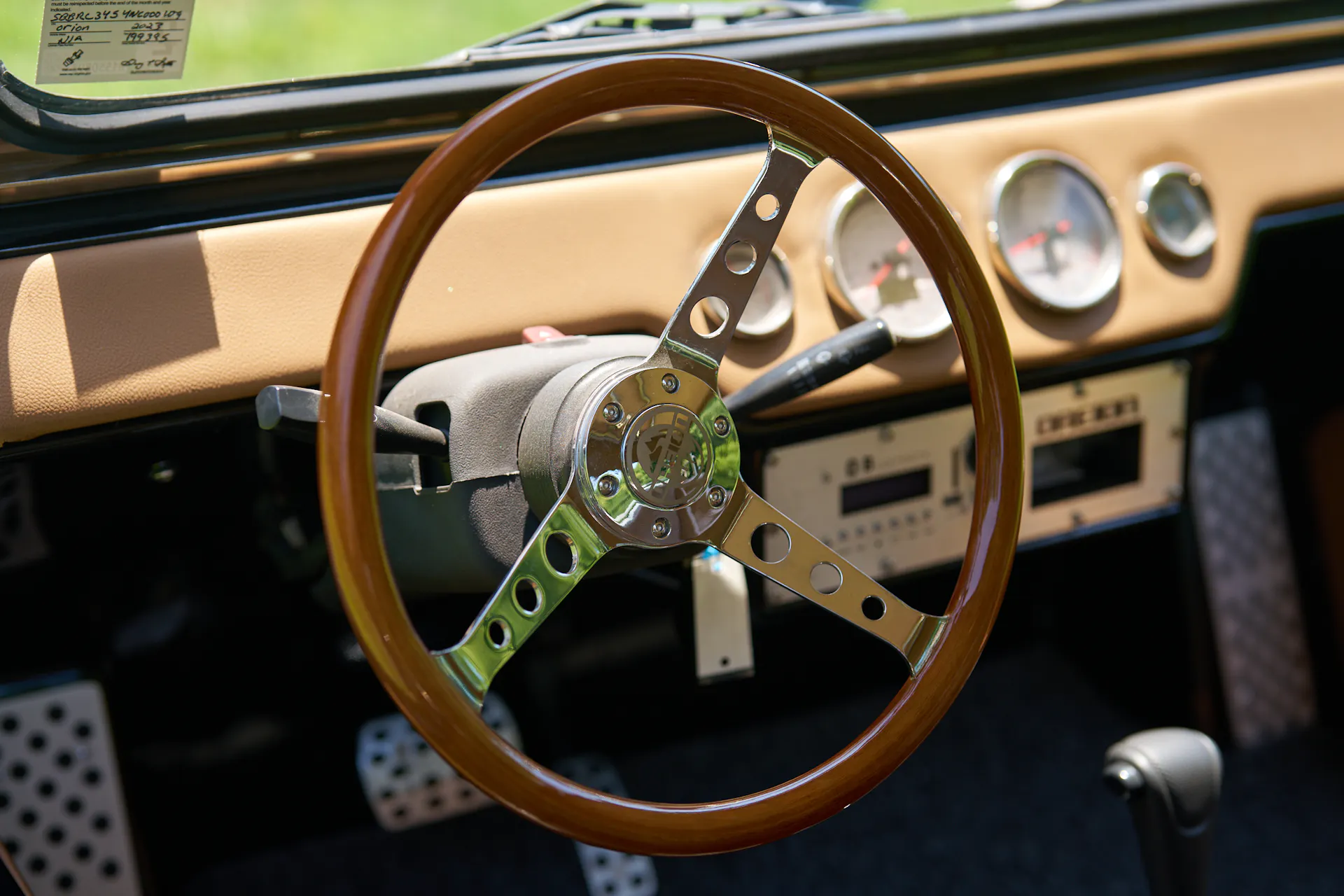 2022 Oreion Beach Buggy steering wheel