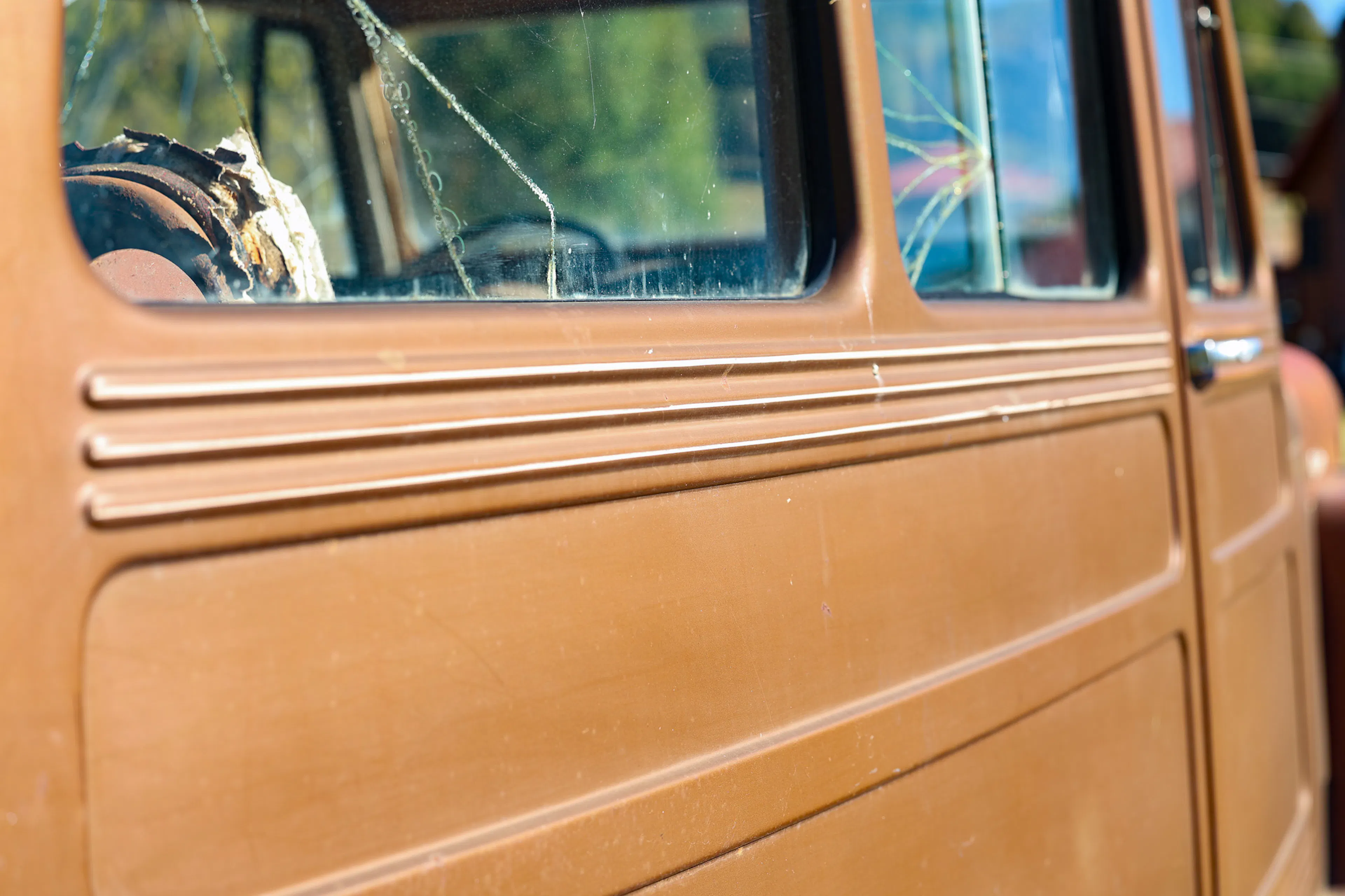 1951 Willys Wagon panel detail 