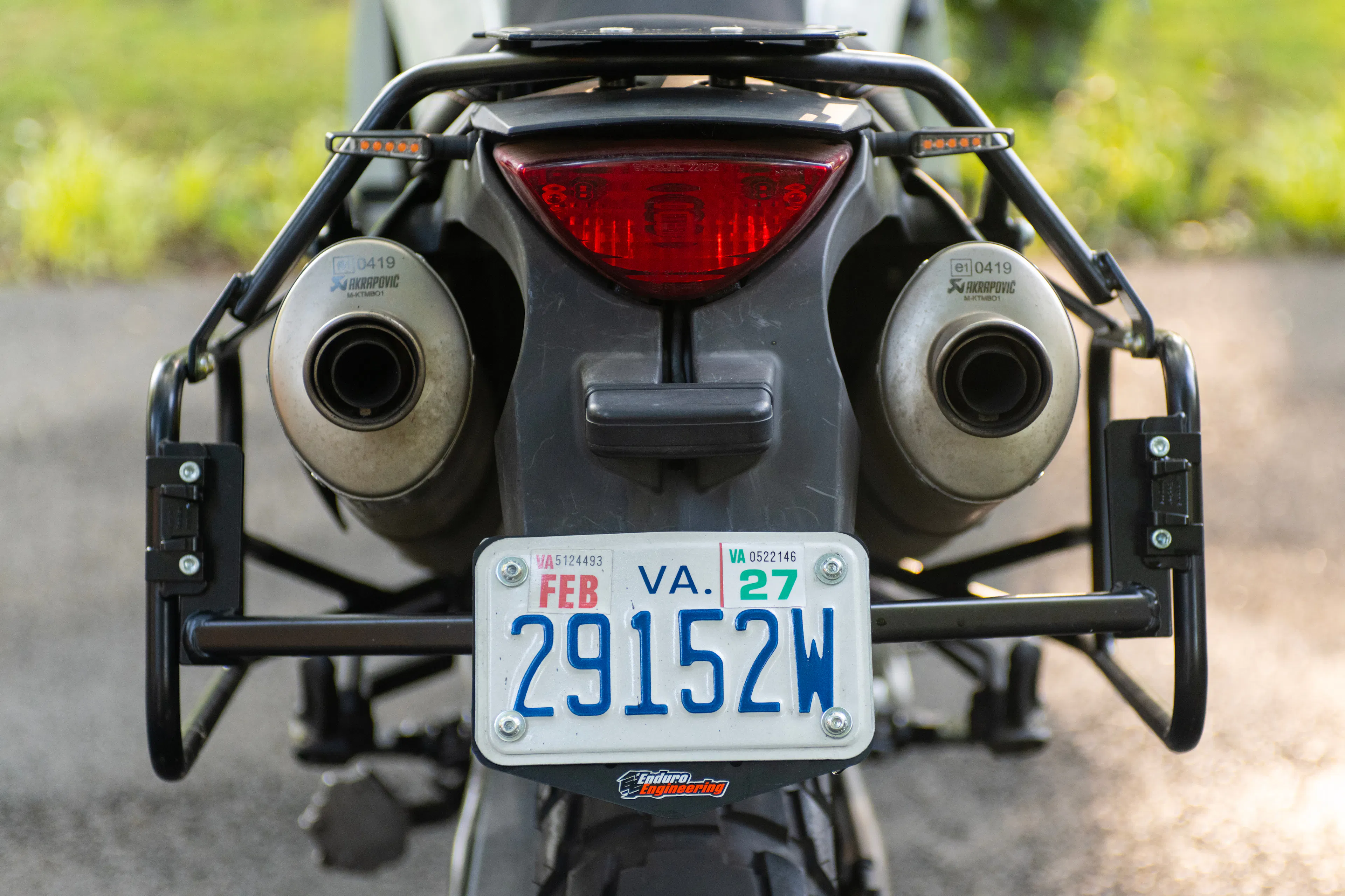 2010 KTM 990 Adventure taillight/racks