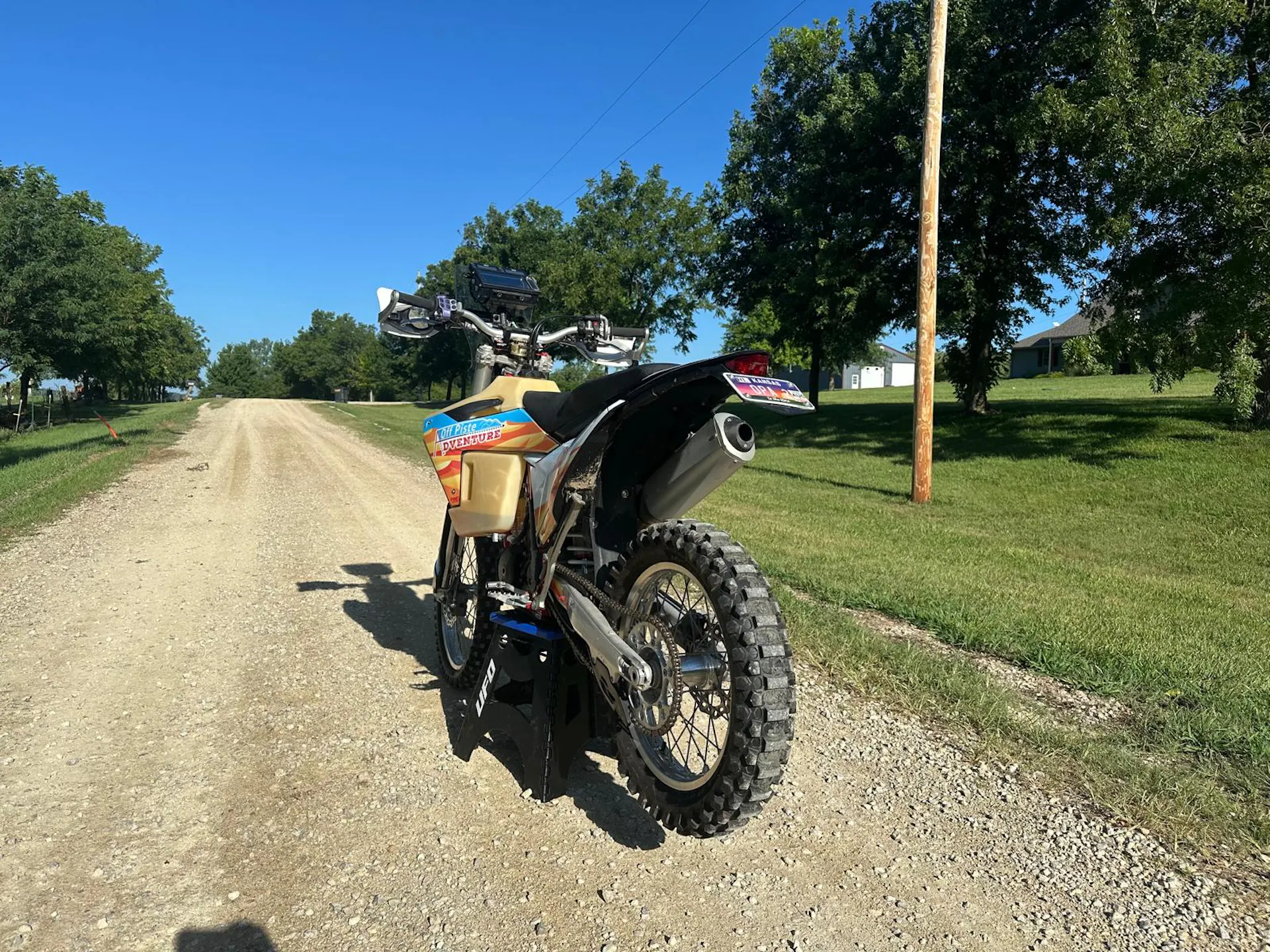 2024 GasGas ES500F left rear 3/4