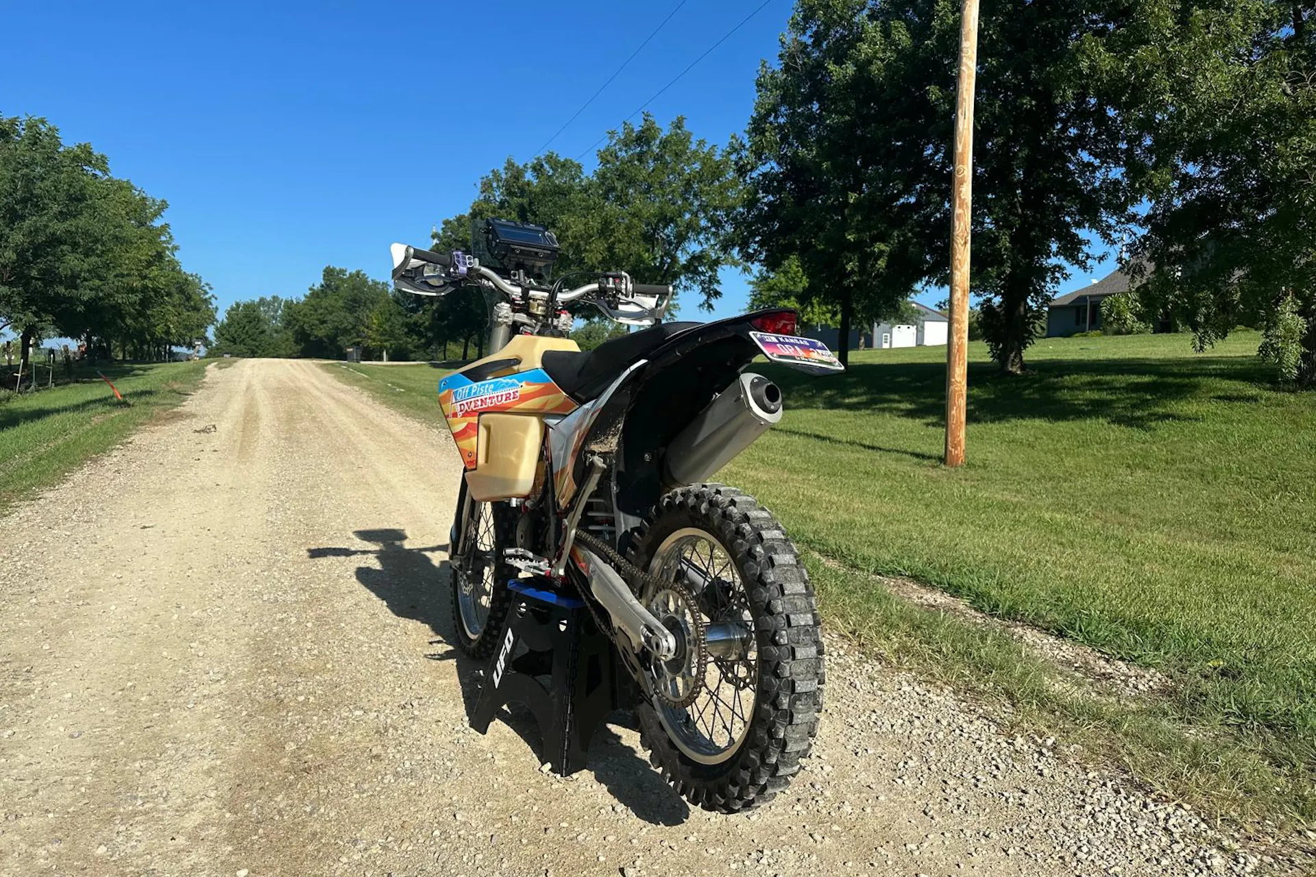 2024 GasGas ES500F left rear 3/4