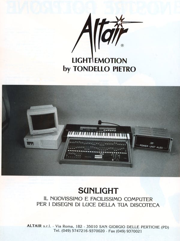 `Inserzione Altair Sunlight