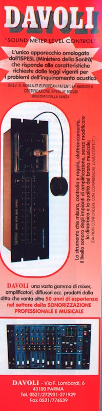 `Inserzione Davoli Sound Meter Level Control