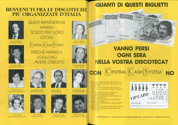 `Inserzione Golden Service Benvenuti fra le discoteche più organizzate d’Italia