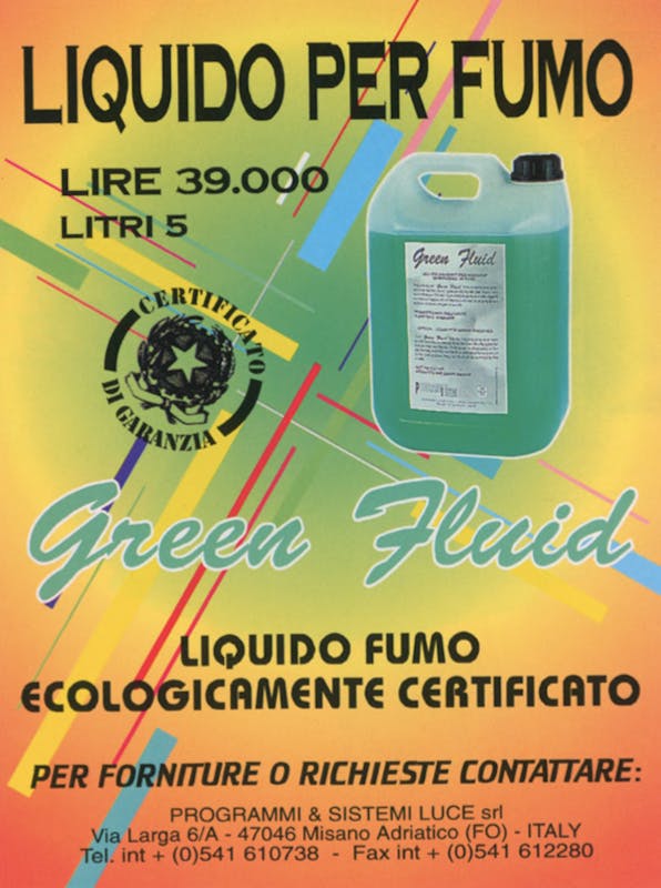 `Inserzione Programmi & Sistemi Luce Liquido per fumo