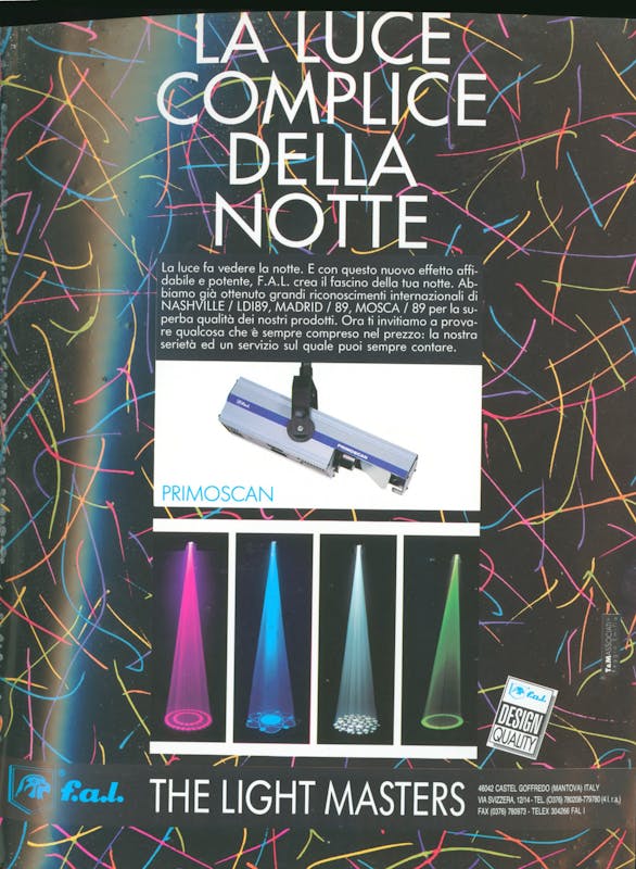 `Inserzione F.A.L. La luce complice della notte