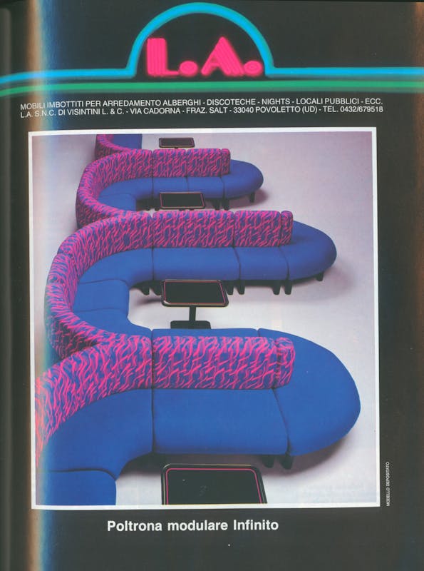 `Inserzione L.A. Poltrona modulare Infinito