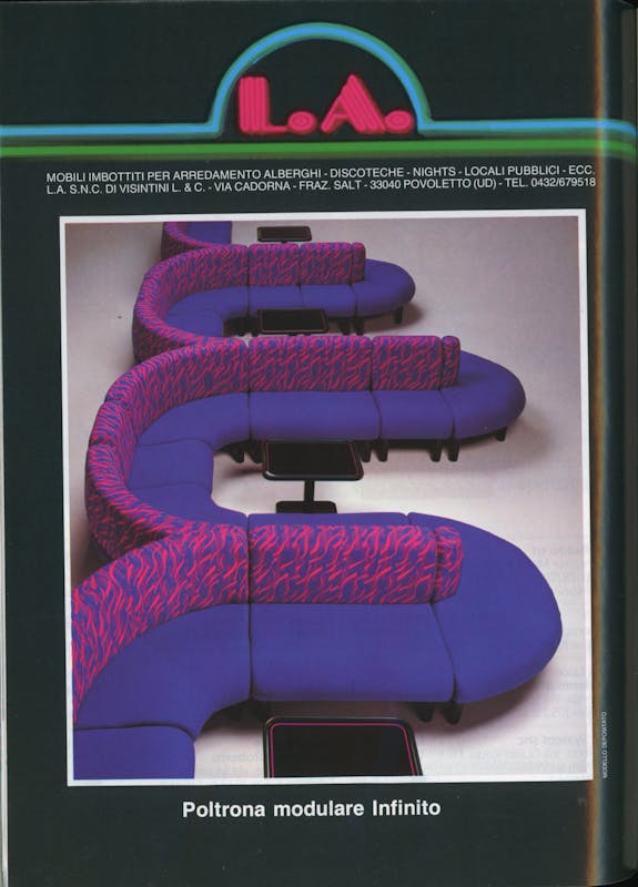 `Inserzione L.A. Poltrona modulare Infinito