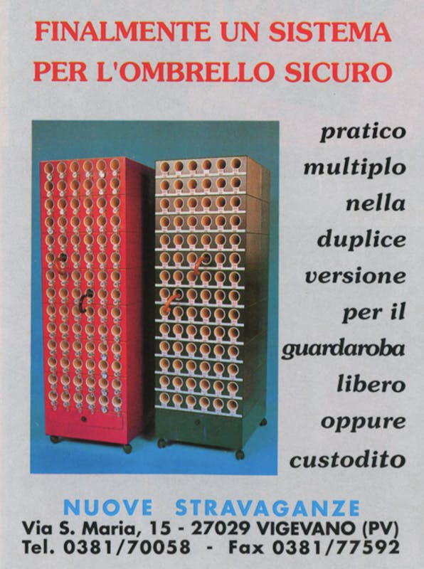 `Inserzione Nuove Stravaganze Finalmente un sistema per l'ombrello sicuro