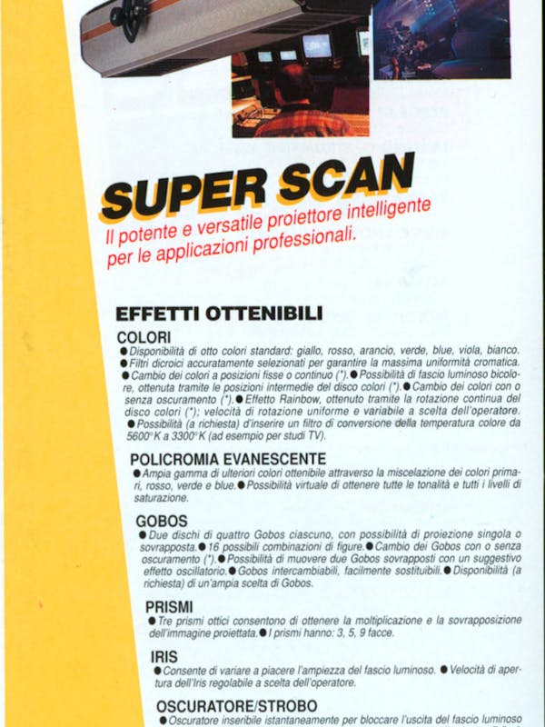 `Inserzione Clay Paky Tutti convinti l'unica scelta è Clay Paky