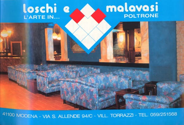 `Inserzione Loschi & Malavasi L'arte in... poltrone