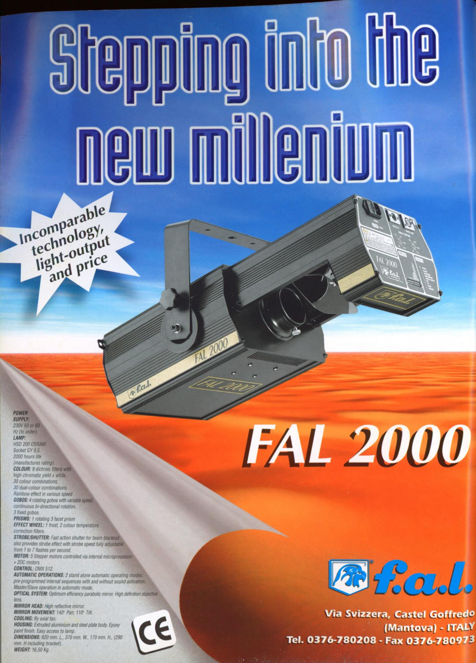 Pubblicità F.A.L.: FAL 2000