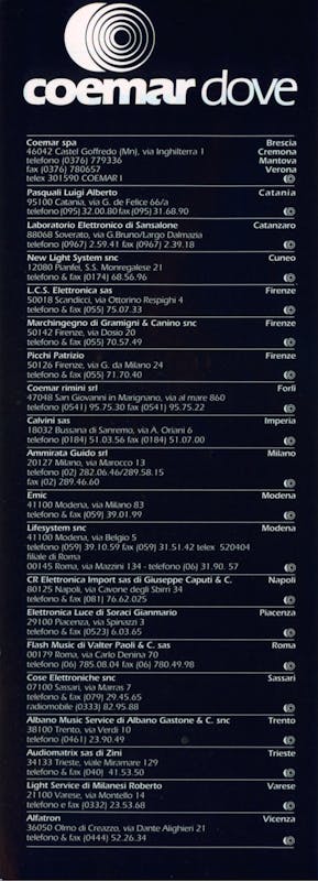 `Inserzione Coemar Coemar dove