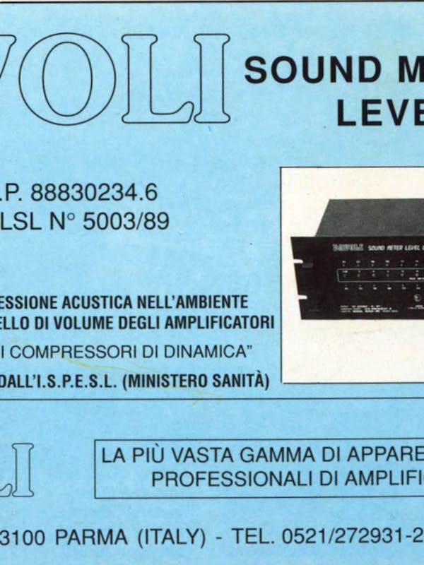 `Inserzione Davoli Sound Meter Level Control