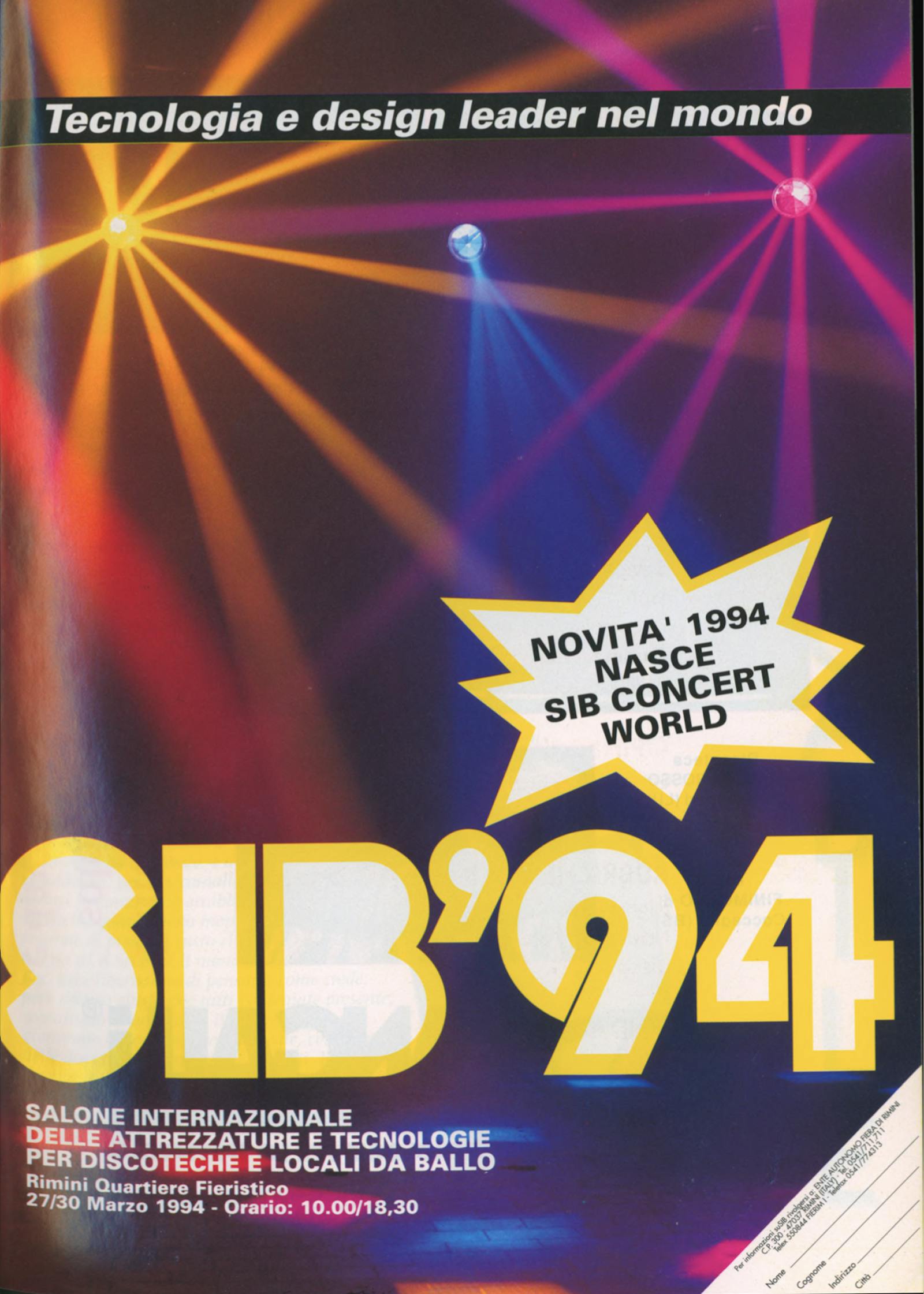 Pubblicità SIB: SIB'94