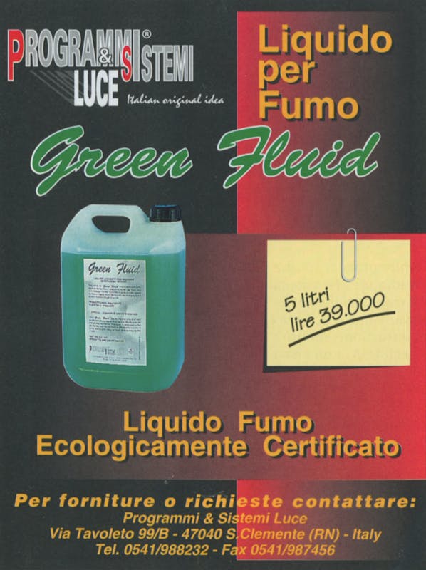 `Inserzione Programmi & Sistemi Luce Liquido per fumo