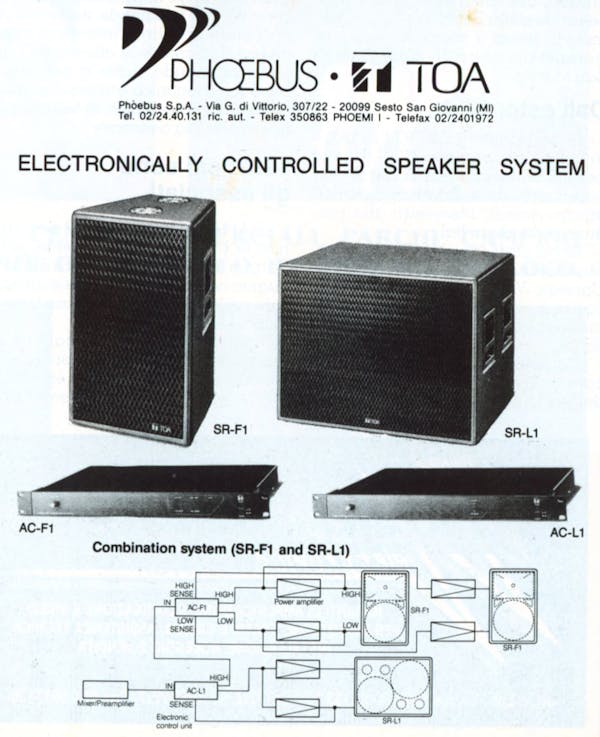 `Inserzione Phoebus Electronically controlled speaker system