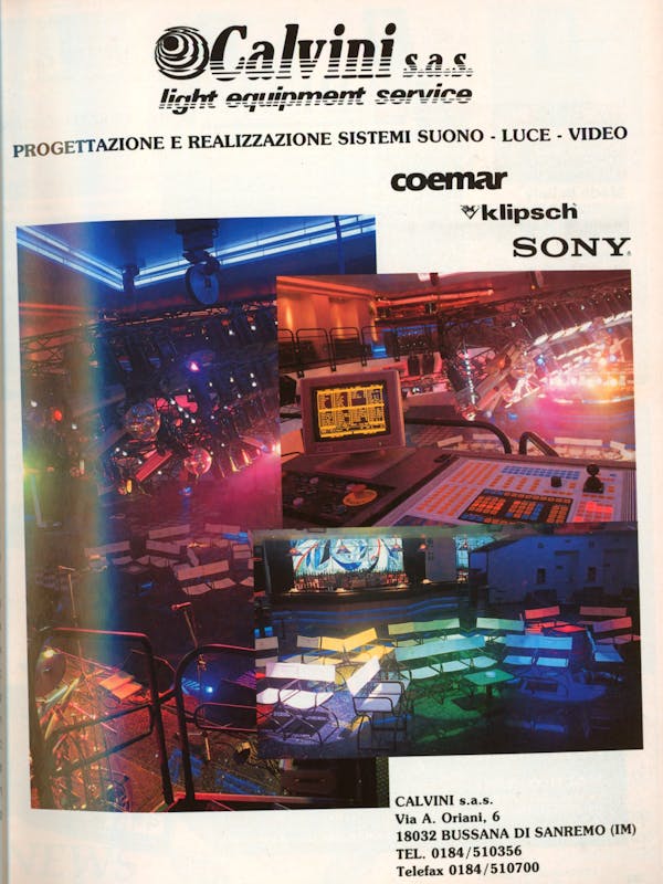 `Inserzione Calvini Progettazione e realizzazione sistemi suono - luce - video