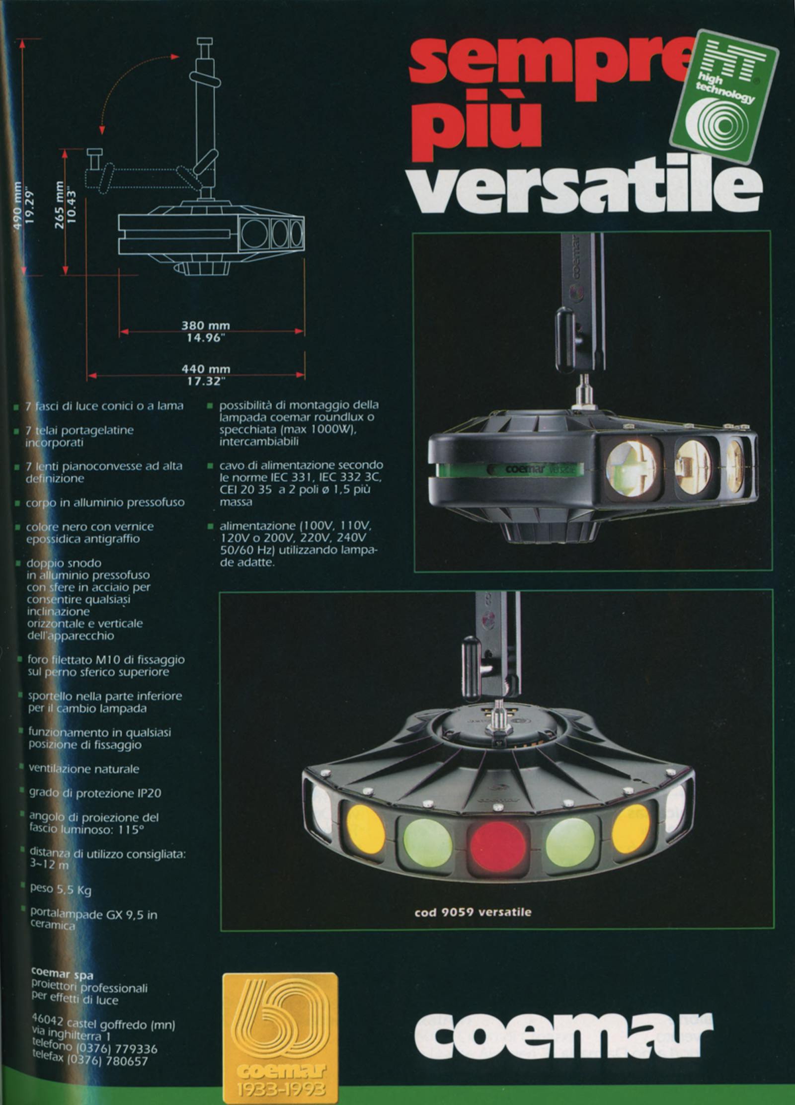 Pubblicità Coemar: Sempre più versatile