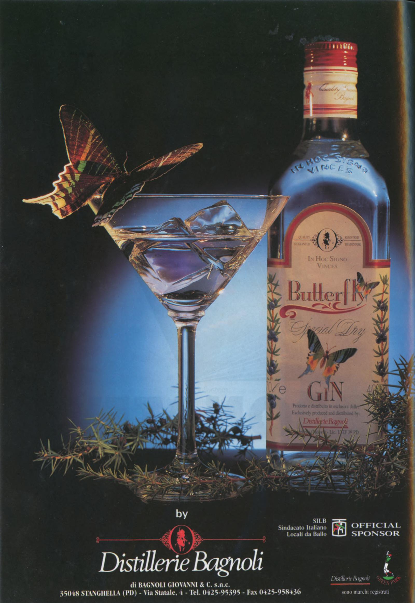 Pubblicità Distillerie Bagnoli: Gin Butterfly
