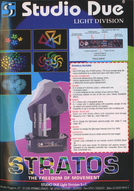 `Inserzione Studio Due STRATOS The freedom of movement