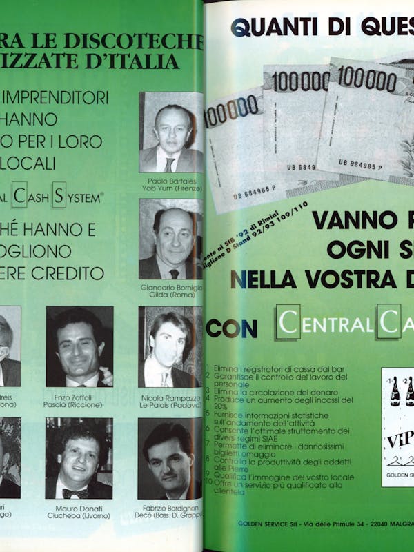 `Inserzione Golden Service Benvenuti fra le discoteche più organizzate d’Italia