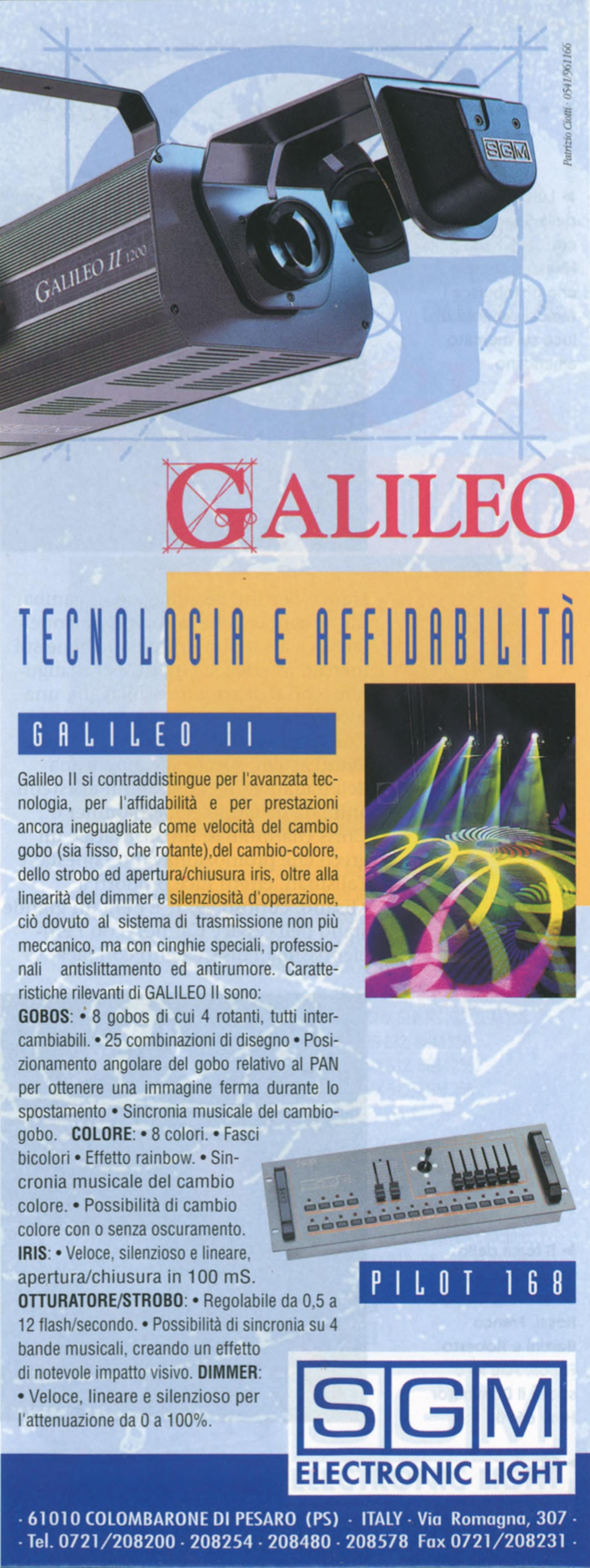 Pubblicità SGM: SGM Galileo II
