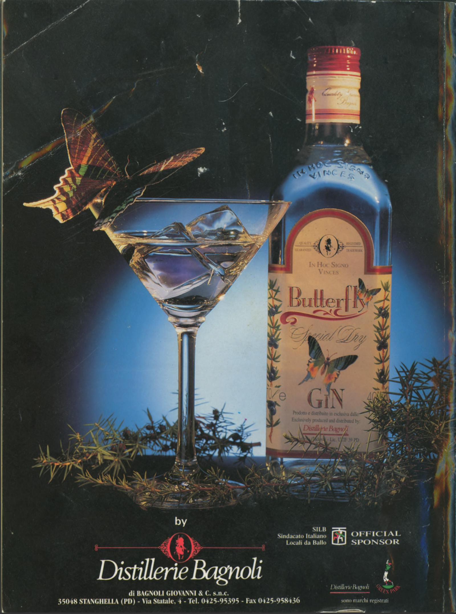 Pubblicità Distillerie Bagnoli: Butterfly Gin