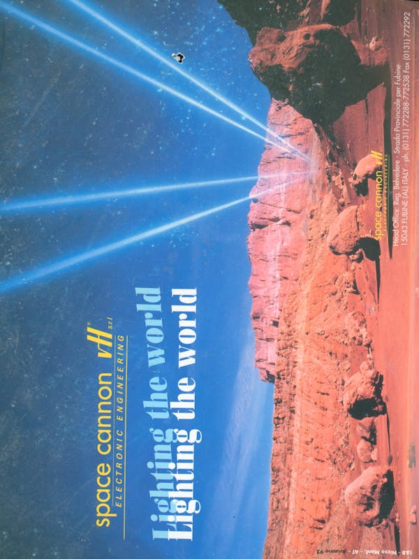 `Inserzione Space Cannon vH Lighting the world