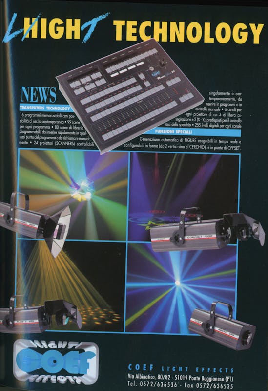 `Inserzione COEF HIGH LIGHT TECHNOLOGY