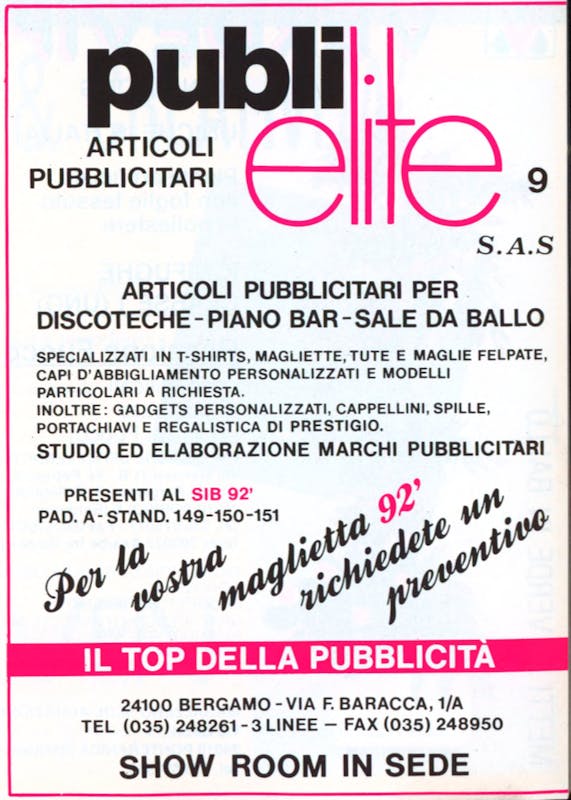 `Inserzione Publielite Articoli pubblicitari