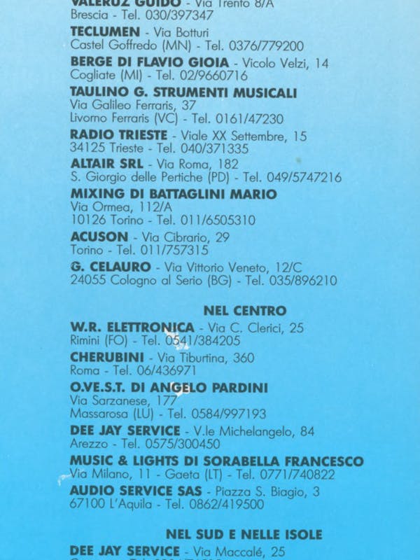 `Inserzione F.A.L. FAL Manufactures disco lighting and stage effects