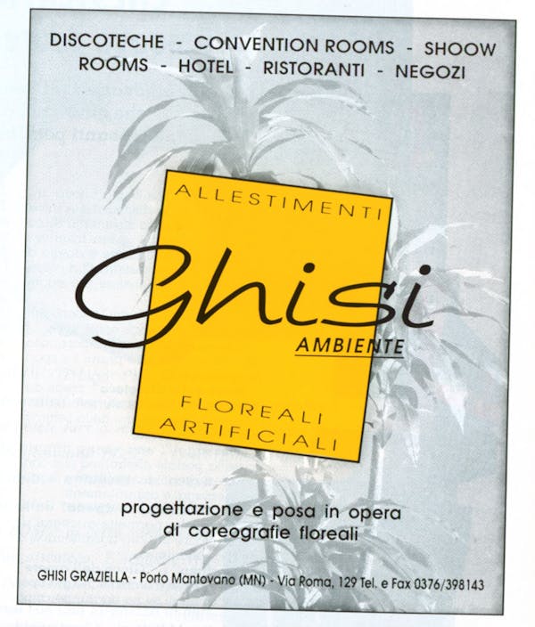 `Inserzione Ghisi Ambiente Allestimenti floreali artificiali