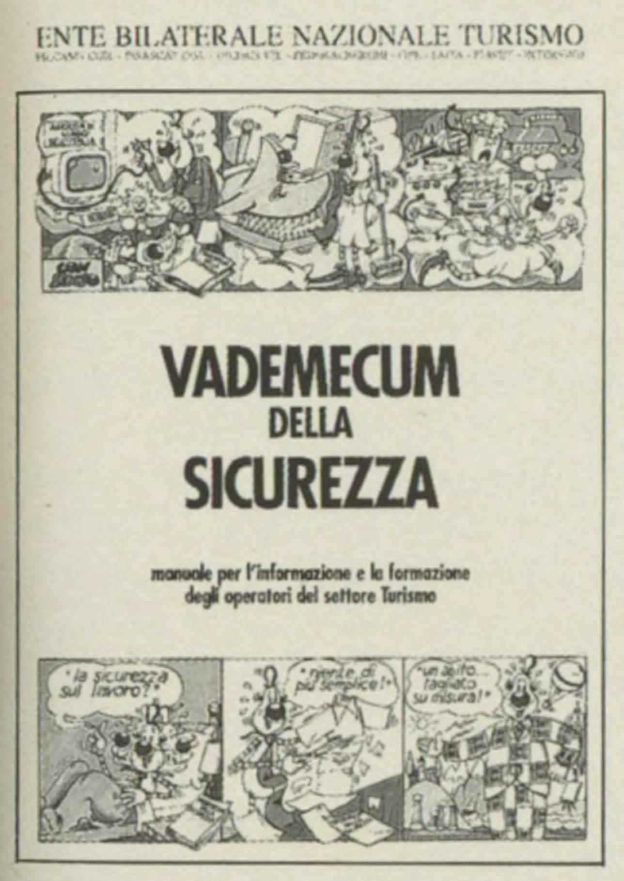Vademecum della sicurezza Ente Bilaterale Nazionale Turismo