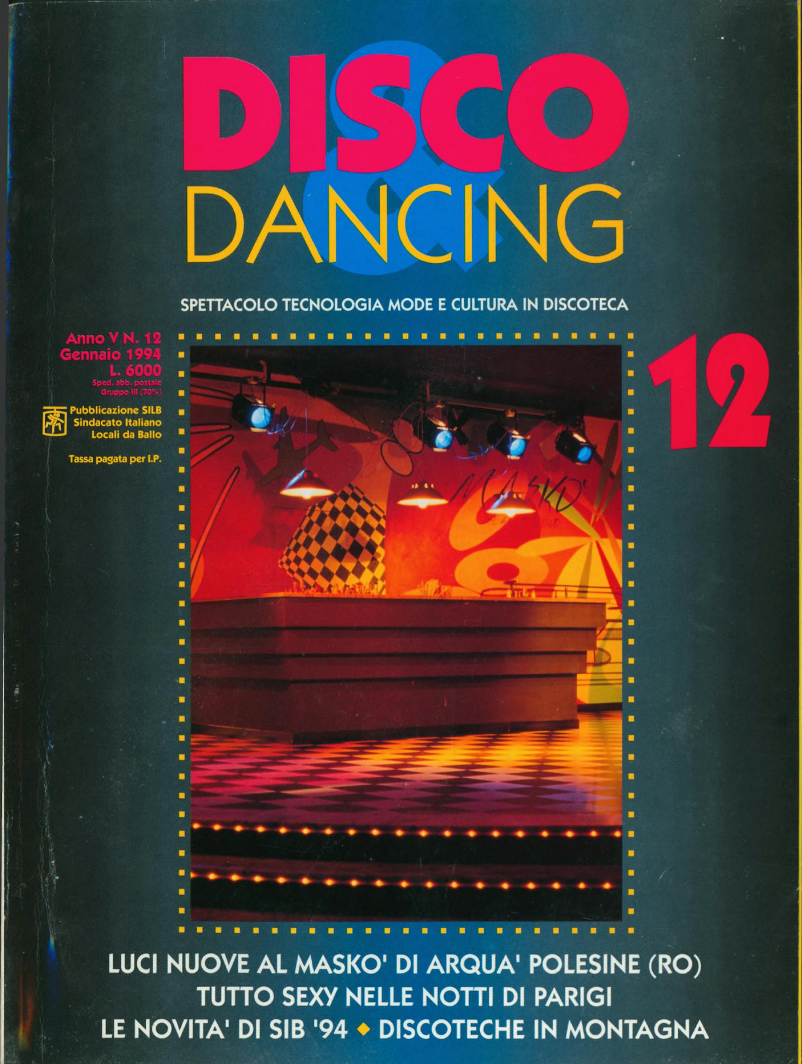 Copertina di Disco & Dancing numero 12 gennaio 1994