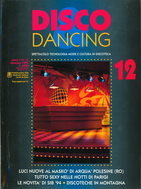 Copertina di Disco & Dancing numero 12 gennaio 1994