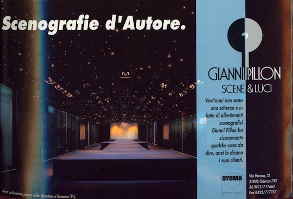 `Inserzione Gianni Pillon Scenografie d'Autore