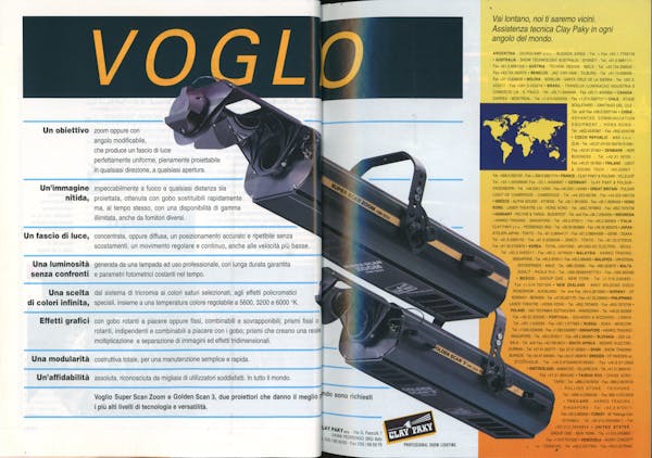 `Inserzione Clay Paky Voglio