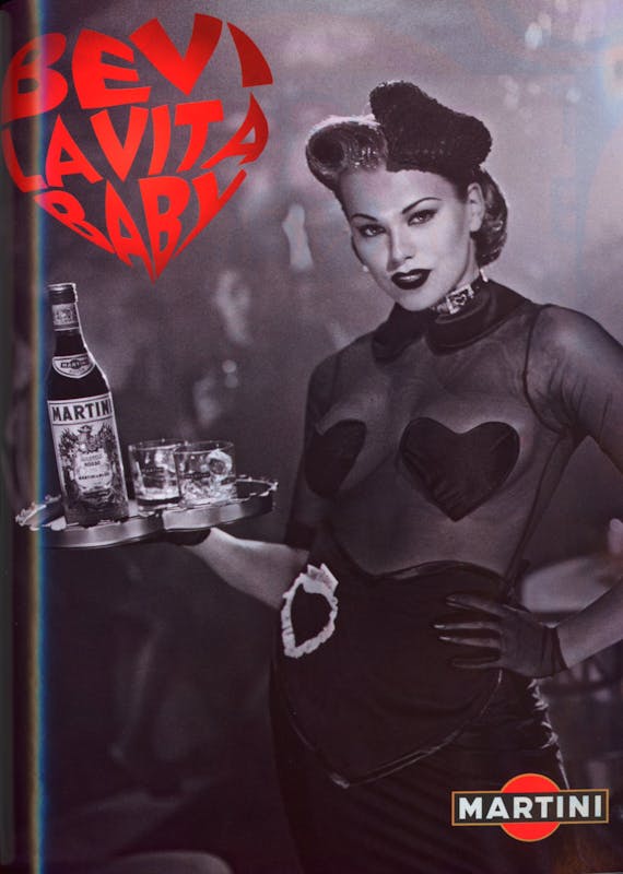 `Inserzione Martini Bevi la vita baby