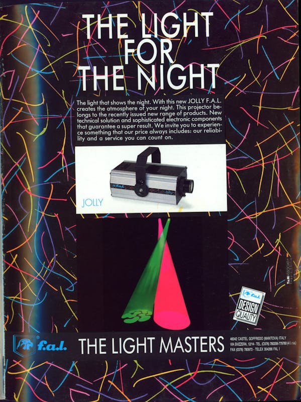 `Inserzione F.A.L. The light for the night