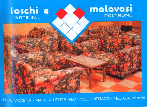 `Inserzione Loschi & Malavasi L'arte in... poltrone