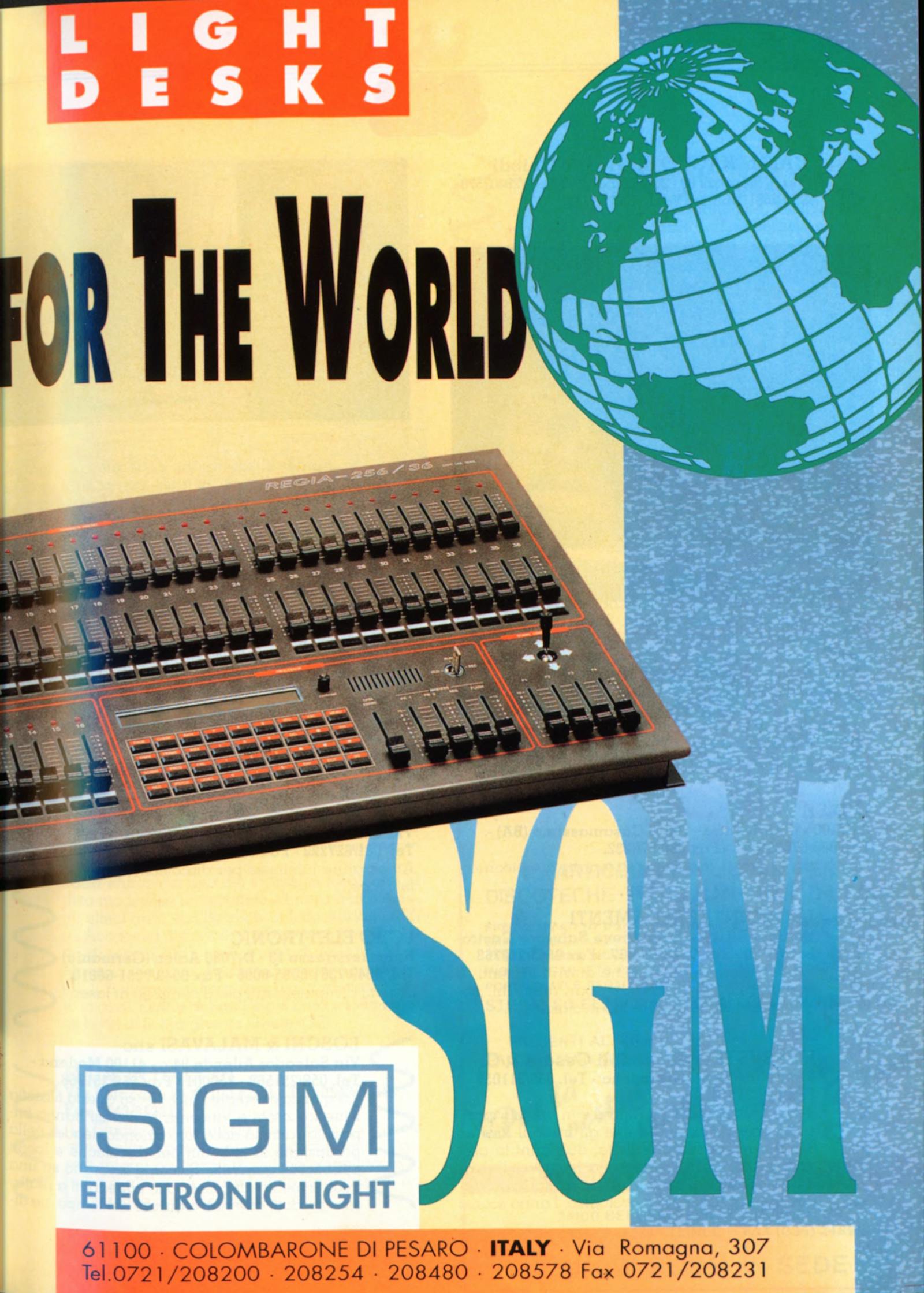 Pubblicità SGM: Light Desks for the world