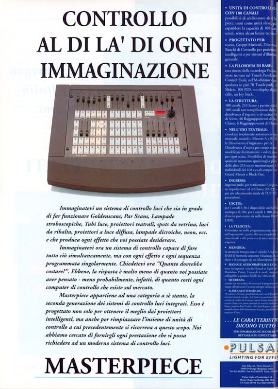 `Inserzione Pulsar Controllo al di là di ogni immaginazione